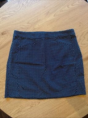 Kate Park Navy Polka Dot Golf Skirt